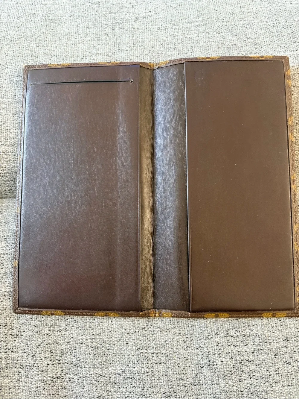 Vintage Louis Vuitton Monogram Checkbook